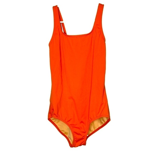 LANDS' END Women's Orange One-Piece Swimsuit NWOT Size Small - Picture 1 of 5